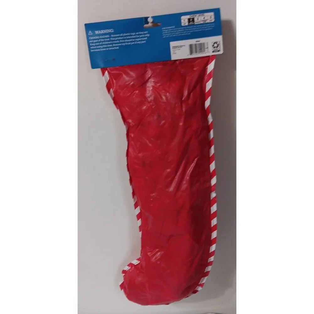 Dog Toy Christmas Stocking 6 Pieces Chew Level 2 Gift Set Rope‎ Ball Plush Santa